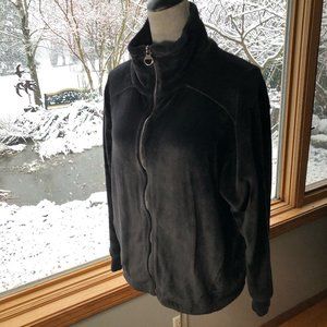 ATHLETA Double Cozy Karma Full Zip Sweatshirt Jacket - Size M - Black